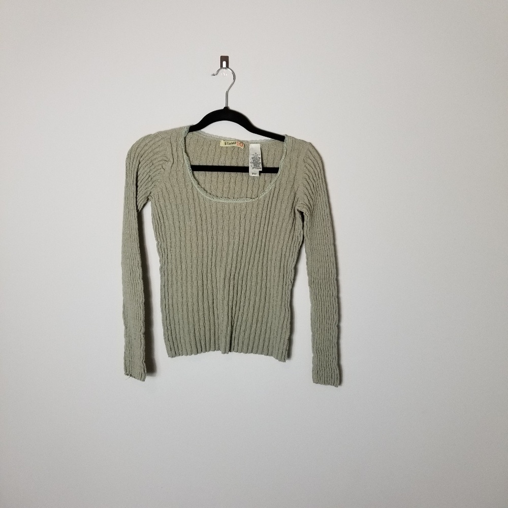 ❤ Stamp 10 Green longsleeve